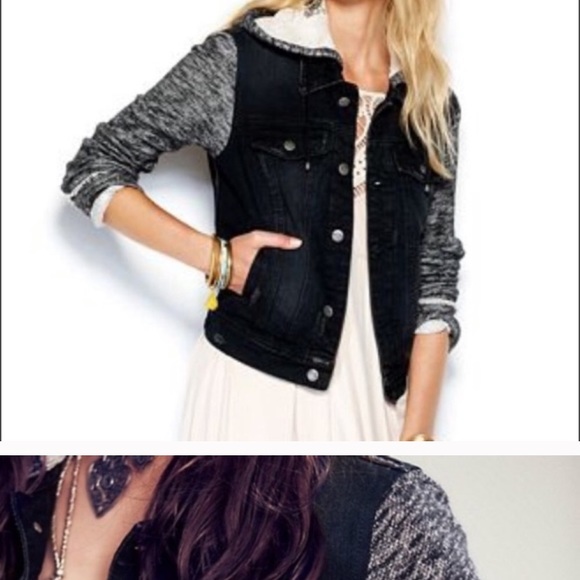 Free people denim sweater jacket - Picture 3 of 3